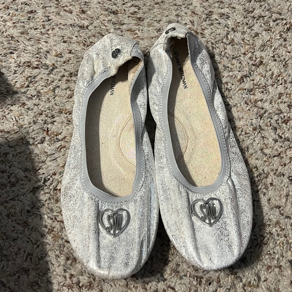 Stuart Weitzman Rose ballet flats NWOT